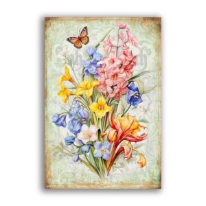 GF-FLOWERS-080. Rice paper large format