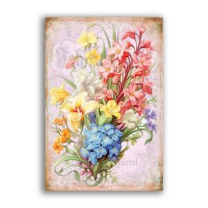 GF-FLOWERS-082. Rice paper large format