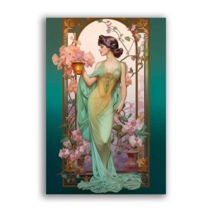 GF-ART NOUVEAU-035. Rice paper large format