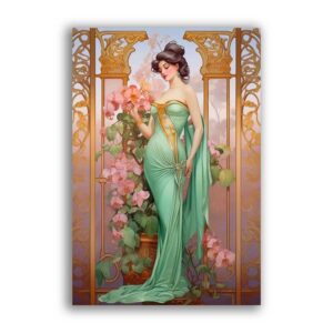 GF-ART NOUVEAU-036. Rice paper large format