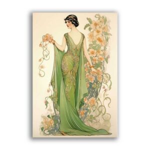 GF-ART NOUVEAU-043. Rice paper large format