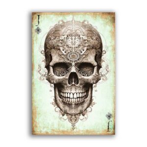 GF-SKULLS-038. Rice paper large format