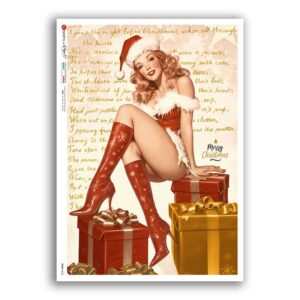 PINUP-0052. Pin-Up Rice Paper for decoupage.