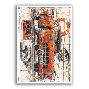 VEHICLES-0083. Vehicles Rice Paper for decoupage.