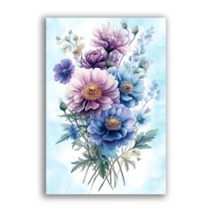 GF-FLOWERS-096. Rice paper large format