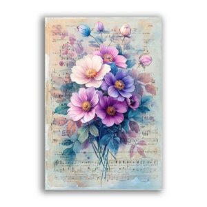 GF-FLOWERS-098. Rice paper large format