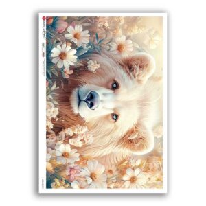 ANIMALS-0273. Animals Rice Paper for decoupage.