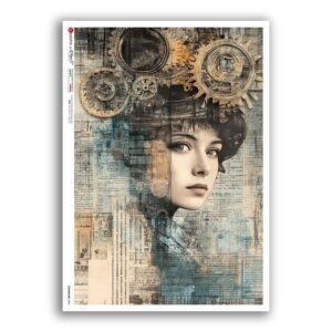 STEAMPUNK-0006. Punk Rice Paper for decoupage.