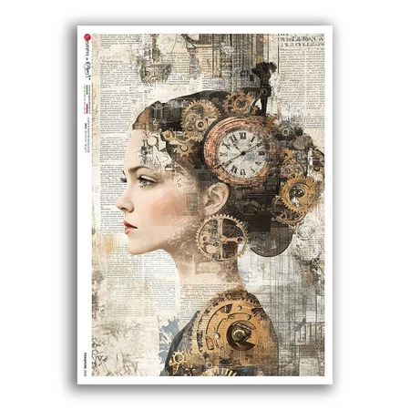 STEAMPUNK-0008. Punk Rice Paper for decoupage.