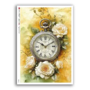 TIME-0065. Watches Rice paper for the decoupage.