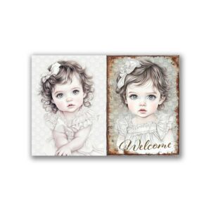 GF-BABY-029. Rice paper large format
