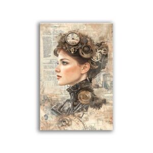 GF-STEAMPUNK-005. Rice paper large format