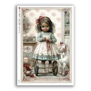 BABY-0122. Rice paper baby for decoupage.