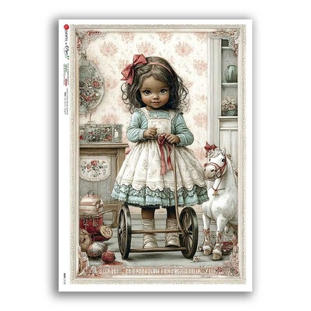 BABY-0122. Rice paper baby for decoupage.