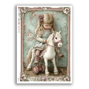 BABY-0123. Rice paper baby for decoupage.