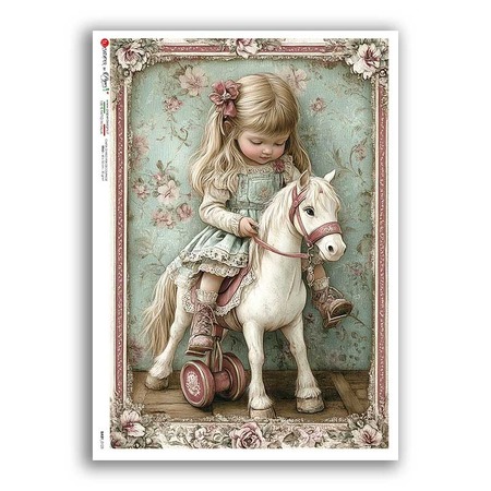 BABY-0123. Rice paper baby for decoupage.