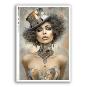 STEAMPUNK-0009. Punk Rice Paper for decoupage.