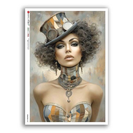 STEAMPUNK-0009. Punk Rice Paper for decoupage.