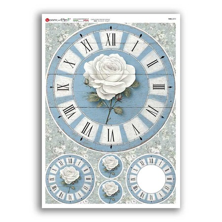 TIME-0070. Watches Rice paper for the decoupage.