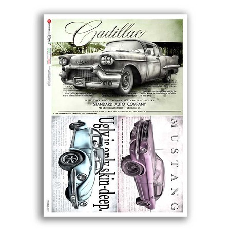 VEHICLES-0092. Vehicles Rice Paper for decoupage.
