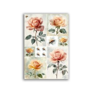 GF-FLOWERS-111. Rice paper large format