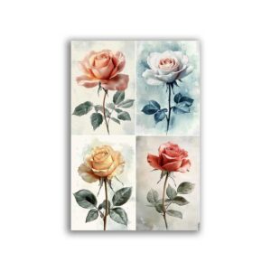 GF-FLOWERS-114. Rice paper large format