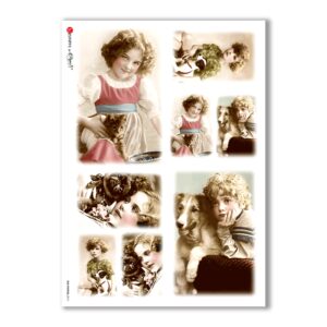OLD-PHOTOS-0010. Victorian Rice Paper for decoupage.