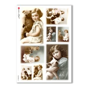 OLD-PHOTOS-0011. Victorian Rice Paper for decoupage.