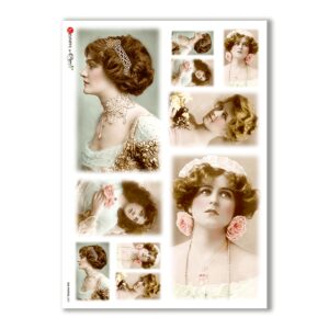 OLD-PHOTOS-0021. Victorian Rice Paper for decoupage.
