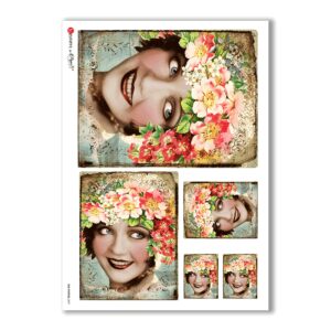 OLD-PHOTOS-0027. Victorian Rice Paper for decoupage.