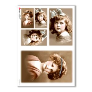 OLD-PHOTOS-0037. Victorian Rice Paper for decoupage.