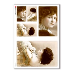 OLD-PHOTOS-0045. Victorian Rice Paper for decoupage.