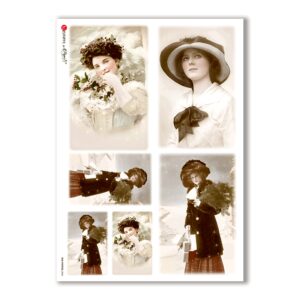 OLD-PHOTOS-0046. Victorian Rice Paper for decoupage.