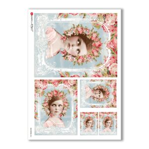 OLD-PHOTOS-0066. Victorian Rice Paper for decoupage.