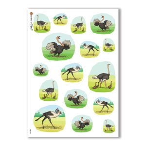 ANIMALS-0005. Animals Rice Paper for decoupage.