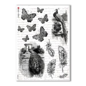 ANIMALS-0033. Animals Rice Paper for decoupage.