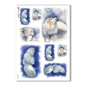 ANIMALS-0039. Animals Rice Paper for decoupage.