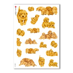 ANIMALS-0042. Animals Rice Paper for decoupage.