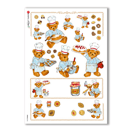 ANIMALS-0050. Animals Rice Paper for decoupage.