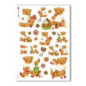 ANIMALS-0052. Animals Rice Paper for decoupage.