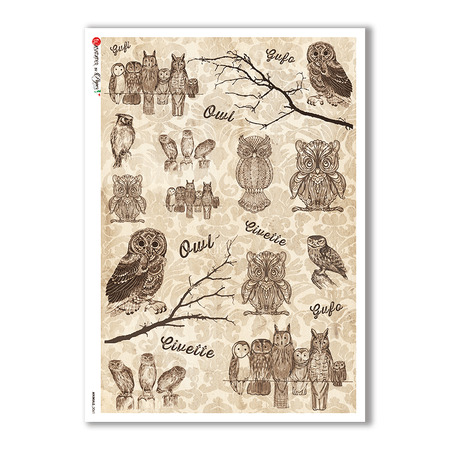 ANIMALS-0061. Animals Rice Paper for decoupage.