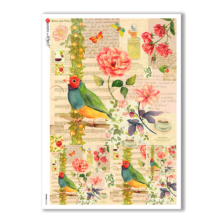 ANIMALS-0066. Animals Rice Paper for decoupage.