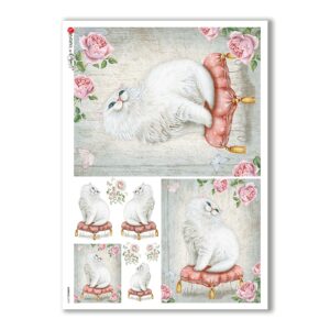 ANIMALS-0074. Animals Rice Paper for decoupage.