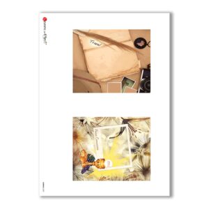 ALBUM-S-0031. Rice paper album small for decoupage.