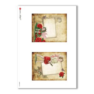ALBUM-S-0033. Rice paper album small for decoupage.