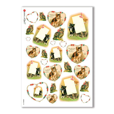 ANIMALS-0088. Animals Rice Paper for decoupage.