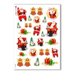 CHRISTMAS-0007. Christmas Rice Paper for decoupage.