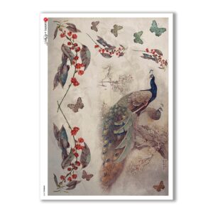ANIMALS-0098. Animals Rice Paper for decoupage.