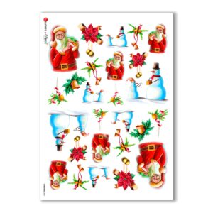 CHRISTMAS-0009. Christmas Rice Paper for decoupage.