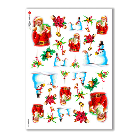 CHRISTMAS-0009. Christmas Rice Paper for decoupage.